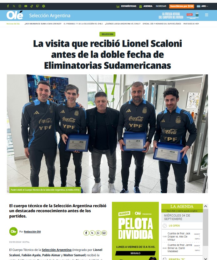 Visita Scaloni